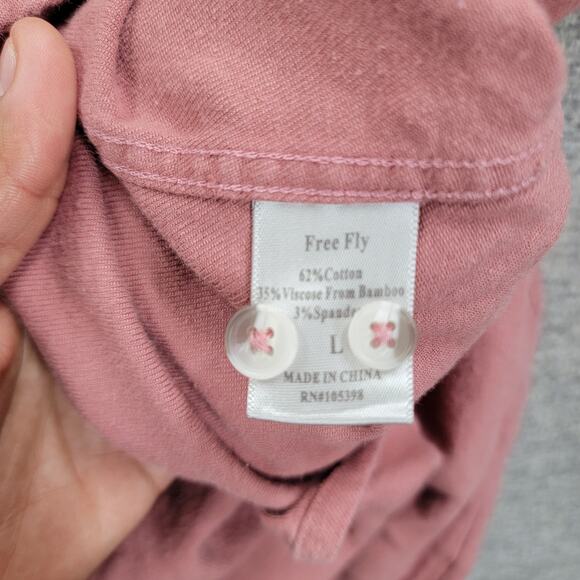 FREE FLY APPAREL MENS BUTTON DOWN SHIRT, SIZE L - Picture 4 of 8